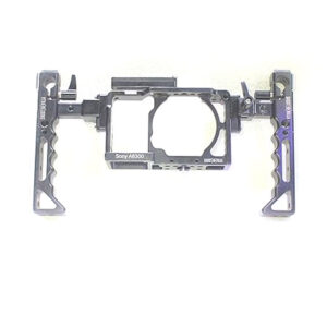 Shootvilla Cage For Sony Alpha A6000 A6300 Ilce-6000 6300 +Two Side Handles Shootvilla,Black