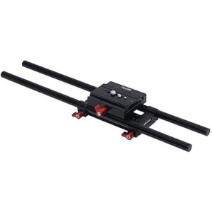 Shootvilla 15 mm Rail Rod Support System Base Plate Camera Mounts & Accessories for Follow Focus Matte Box Smaller Size (8595718518), Black