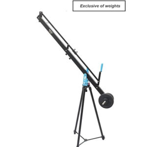 Shoovilla 5ft Mini Studio Jib Video Camera Crane with Tripod Stand Floor Spreader for DSLR Sony Nikon Canon Panasonic LCD mounting Arm Bag Free