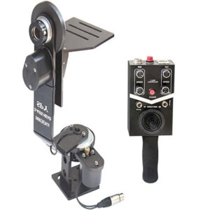 Shootvilla Professional Motorized Pan Tilt Head with 12V Joystick Control for DSLR Video Cameras Camcorders up to 6kg/13.2lb for Jib Crane Tripod + Carrying Bag (SV-SPY)