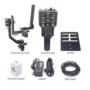SHOOTVILLA Spin 3 Axis Power Motorized Remote Joystick Control Pan Tilt Roll Head Controller for jib Camera Crane Video Movie Shoot (SV-WNG-3)