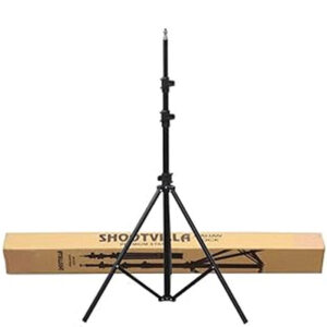 Shootvilla Portable Fold-able Umbrella Flash Light Stand Photo Video Studio Lighting Photography Stand- 8ft