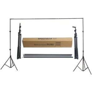 SHOOTVILLA Studio Backdrop Background Stand Camera Accessory Photography Stand kit Support System Portable and Foldable with Bag (SV-BS)