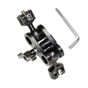 SHOOTVILLA Articulating Magic Arm with Double Ballheads (1/4'' Screw) Monitor Mount for Field Monitor, Lights, Audio Recorders (SV-MA)