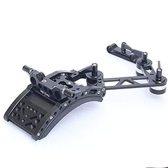 Shootvilla Flexible Shoulder Mount Adjustable Clamp 15mm Rail Rod Support for Bmcc, Bmpc, Sony, Panasonic (Sv-FSM)