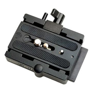 Shootvilla Quick Release Base Plate Aluminium for Tripod and DSLR Video Camera Stabilizer Slider,Black