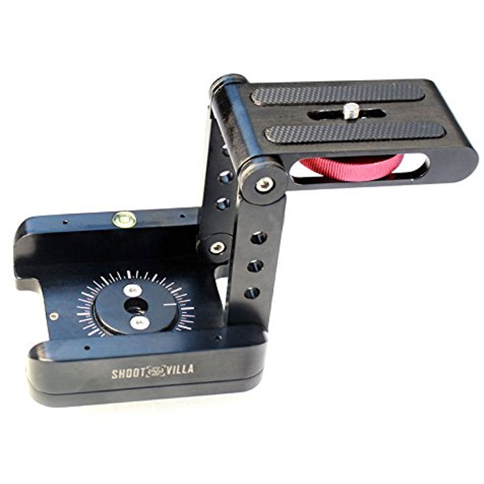 Shootvilla Aluminum Alloy Folding Camera Z Desktop Stand Holder Tripod Tilt & Pan