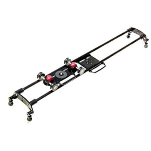 SHOOTVILLA Professional 3ft DSLR Skater Rail Car Video Smooth Slider Camera Track + Table Top Wheel Dolly for Nikon Sony Canon Panasonic Load Upto 8kg