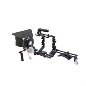 Shootvilla DSLR Camera Shoulder Support Rig Kit with Cage & Matte Box | DV HDV DSLR Video Camcorders Compatible | Free - Offset Z Bracket (SV-02),Black