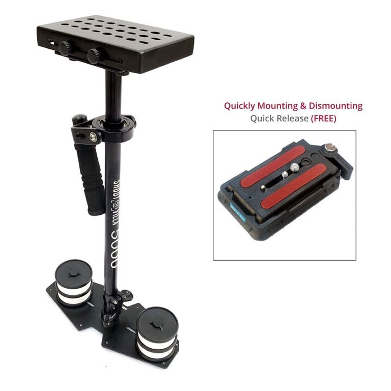 Shootvilla 5000 Camera Steadycam Stabilizer for Video Camcorder - 5kg/11lb + QR + Bag