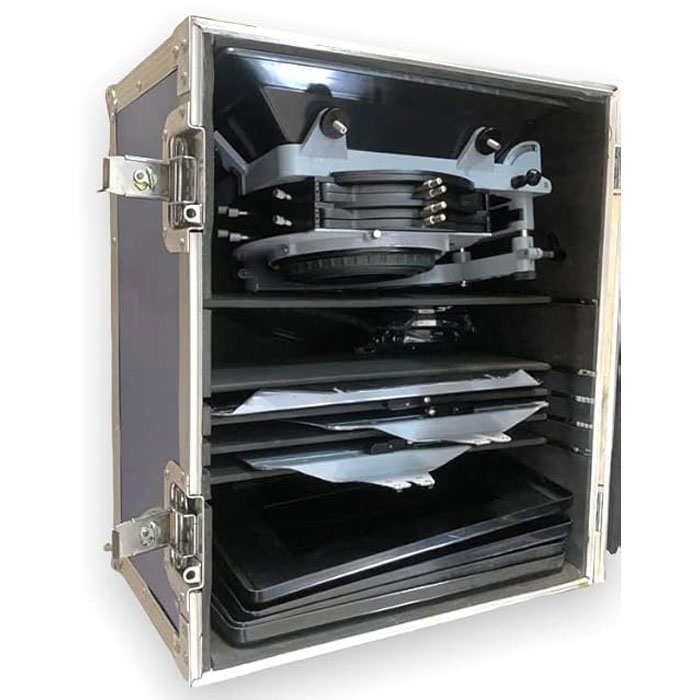 Shootvilla MB-14 Filter Size 6.6x6.6 Production Swing Away Matte Box with Flight case for Wide-Angle and Large Diameter Lenses 19 mm rods Support (SV-MB-14) - Image 2