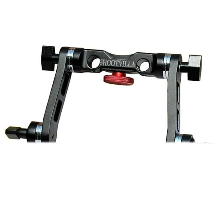 Shootvilla 15mm Rosette Handle Set (SV-15-RH) Comfortable Handgrip Support for Rod Rail, DSLR Camera Shoulder Rig Kit (Arri Standard) - Image 2