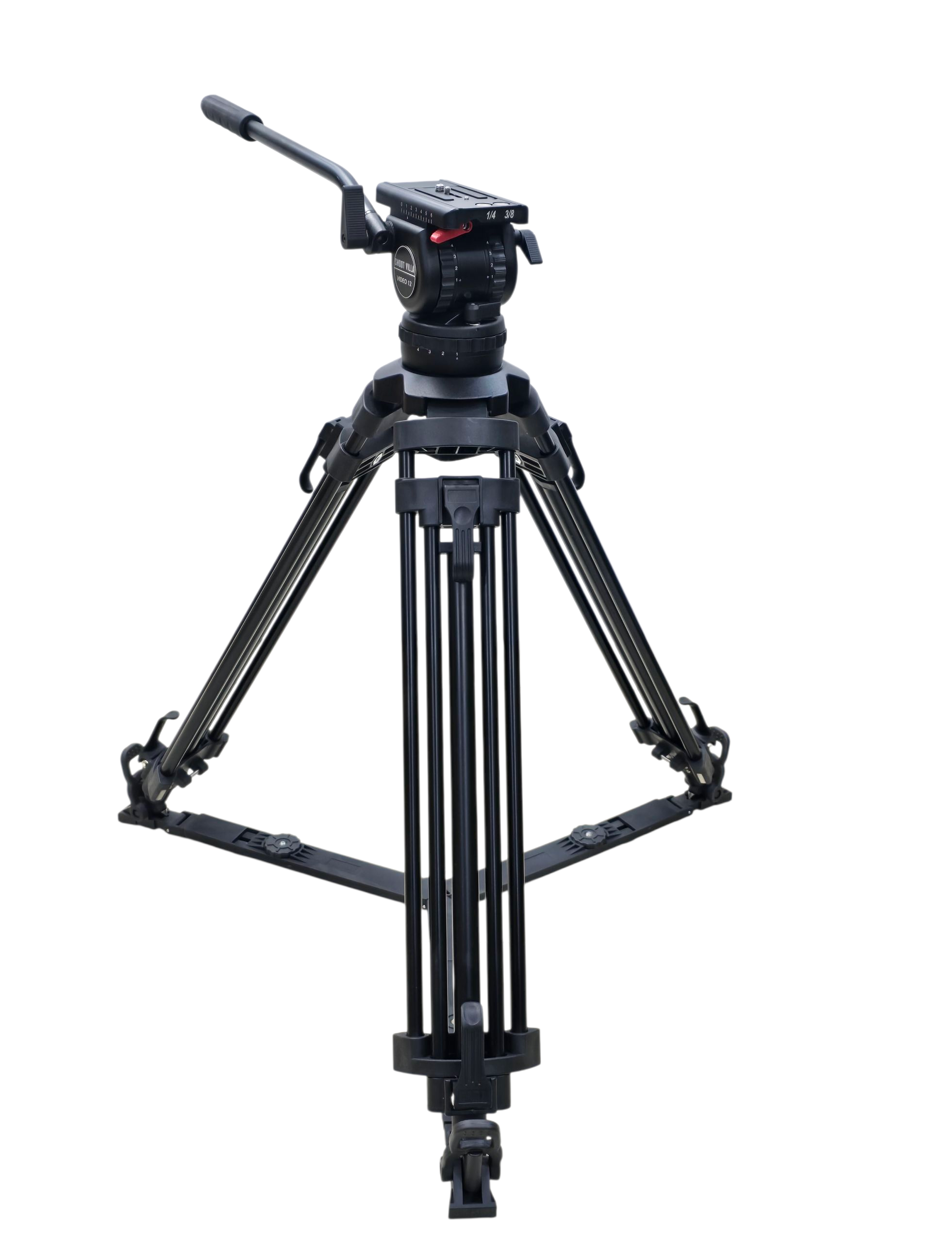 Shootvilla V15 Professional Broadcast Heavy Duty Video Camera Tripod With 100mm Bowl-(SV-V15-100)