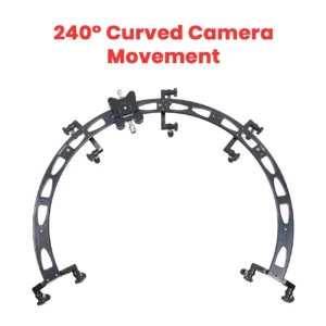 Shootvilla Curve-240 Motorized Curved Professional Camera Slider with Remote Control | Cinema Camera Slider for Nikon Sony Canon Panasonic