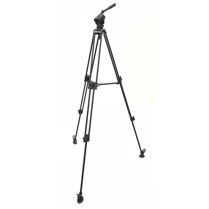 SHOOTVILLA Professional AluminumTripod Stand with Fluid Head for DSLR Video Camera Jib Cranes + Storage Bag (SV-TPOD) - Image 3