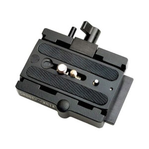 Shootvilla Quick Release Base Plate Aluminium for Tripod and DSLR Video Camera Stabilizer Slider,Black