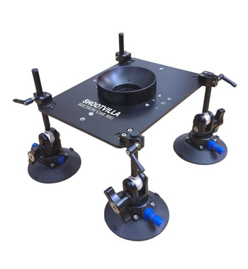 Shootvilla Suction Car Grip Dolly System Pro Kit Camera Camcorder Load 50kg