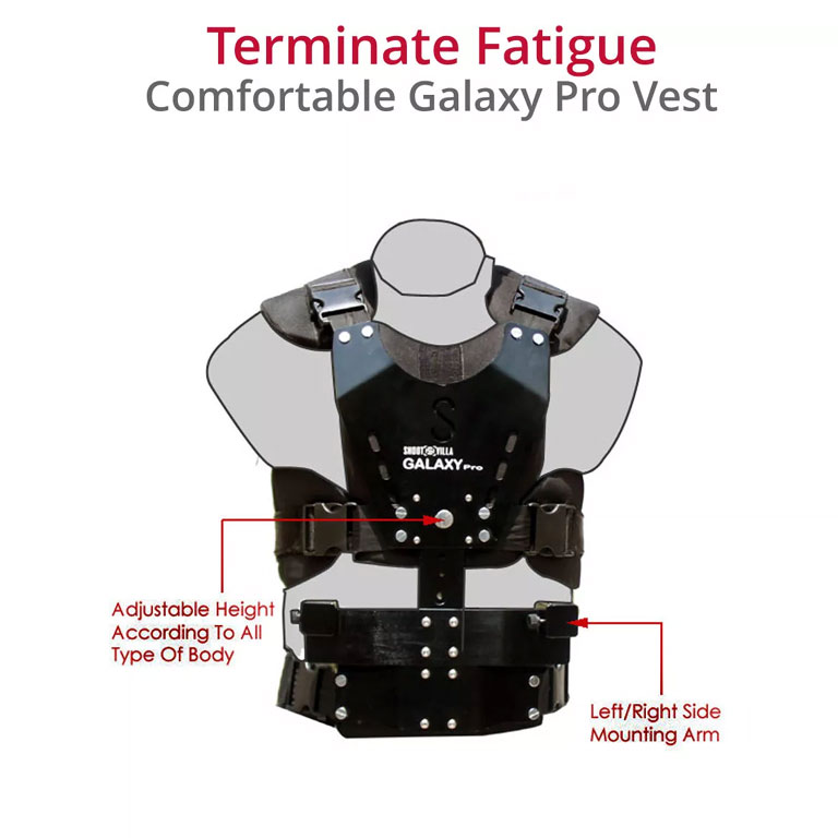 SHOOTVILLA Galaxy Pro dual Arm and Vest with FREE HD-5000 Steadycam - Image 3