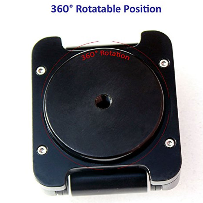 Shootvilla Aluminum Alloy Folding Camera Z Desktop Stand Holder Tripod Tilt & Pan - Image 4