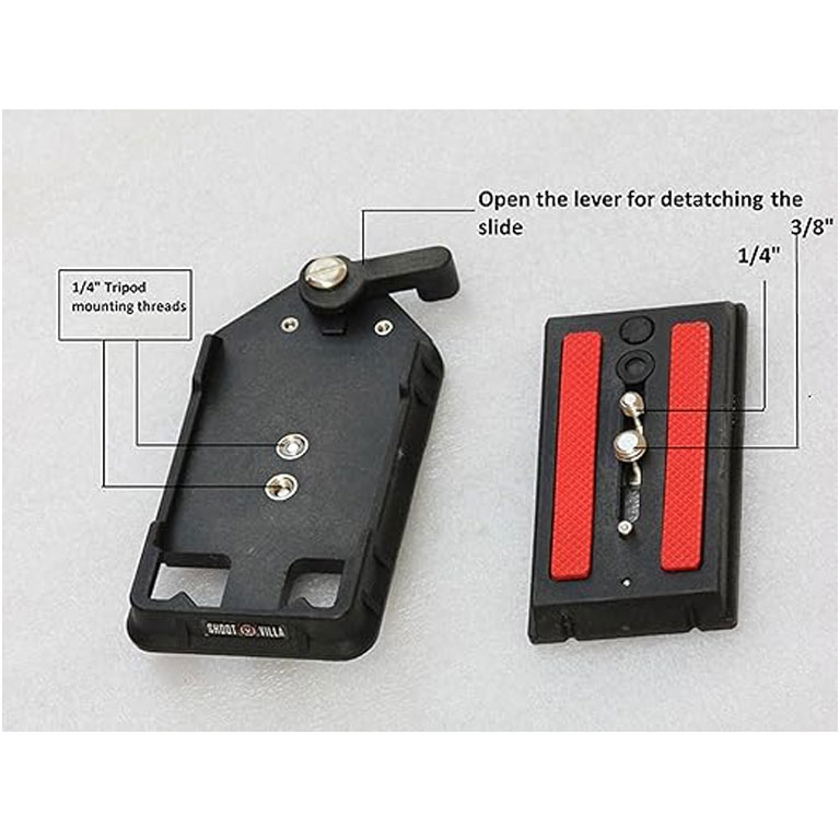 Shootvilla Unique Camera Quick Release Plate Adapter for Steadycam Stabilizer Video DSLR Canon Sony Nikon Panasonic (SV-QRPP) - Image 2