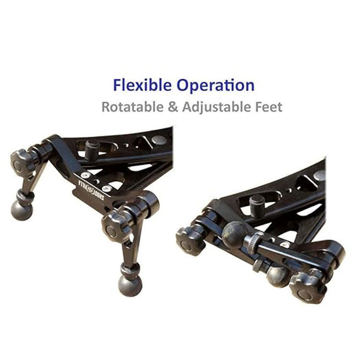 Shootvilla 2Ft Curve&Linear Motorized & Electronic Ball Bearing Video Camera Slider Track with Motion Control System for DSLR Dv Cameras Nikon Sony Canon (Sv-Cnl-2Mc) Black - Image 6