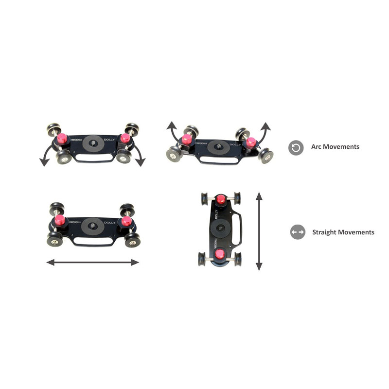 SHOOTVILLA Professional 3ft DSLR Skater Rail Car Video Smooth Slider Camera Track + Table Top Wheel Dolly for Nikon Sony Canon Panasonic Load Upto 8kg - Image 8
