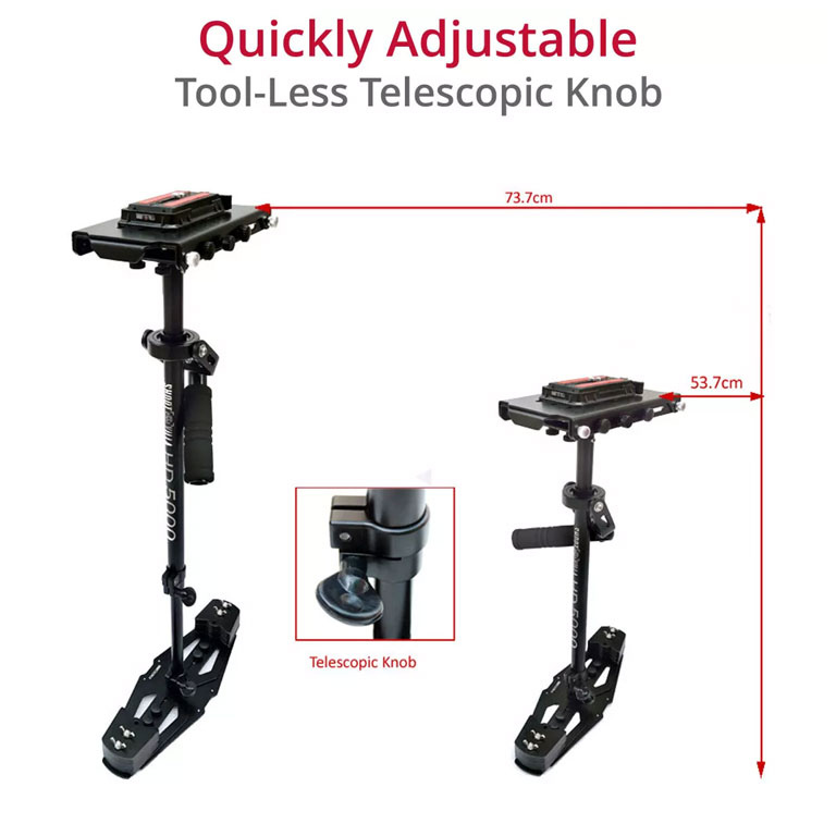 SHOOTVILLA Galaxy Pro dual Arm and Vest with FREE HD-5000 Steadycam - Image 6