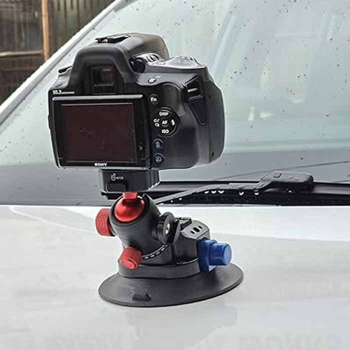 Shootvilla Suction Cup Mount car Grips with Alnum Alloy Quick Release Mount System + 4 Inch Suction Cup Max. 80kg (SV-SCUPB-4) - Image 6
