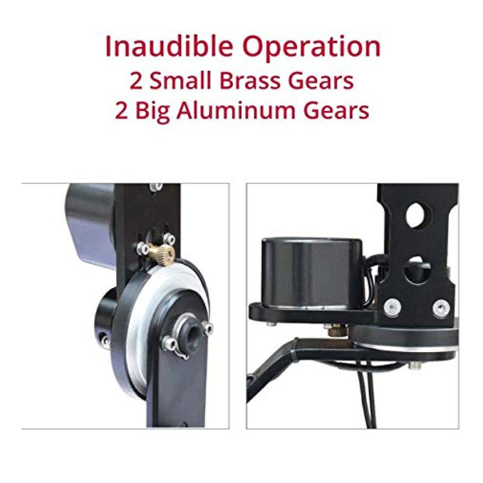 Shootvilla Professional Motorized Pan Tilt Head with 12V Joystick Control for DSLR Video Cameras Camcorders up to 6kg/13.2lb for Jib Crane Tripod + Carrying Bag (SV-SPY) - Image 6