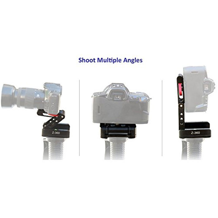 Shootvilla Aluminum Alloy Folding Camera Z Desktop Stand Holder Tripod Tilt & Pan - Image 6