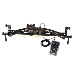 Shootvilla 2Ft Curve&Linear Motorized & Electronic Ball Bearing Video Camera Slider Track with Motion Control System for DSLR Dv Cameras Nikon Sony Canon (Sv-Cnl-2Mc) Black