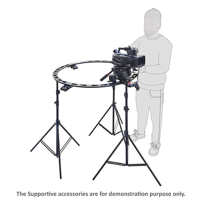 SHOOTVILLA Curve-360 Motorized Curved Electronic Video Camera Slider with Remote for panasonic, DSLR - Image 7