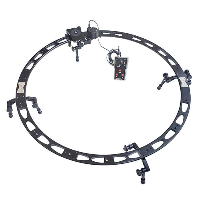 SHOOTVILLA Curve-360 Motorized Curved Electronic Video Camera Slider with Remote for panasonic, DSLR