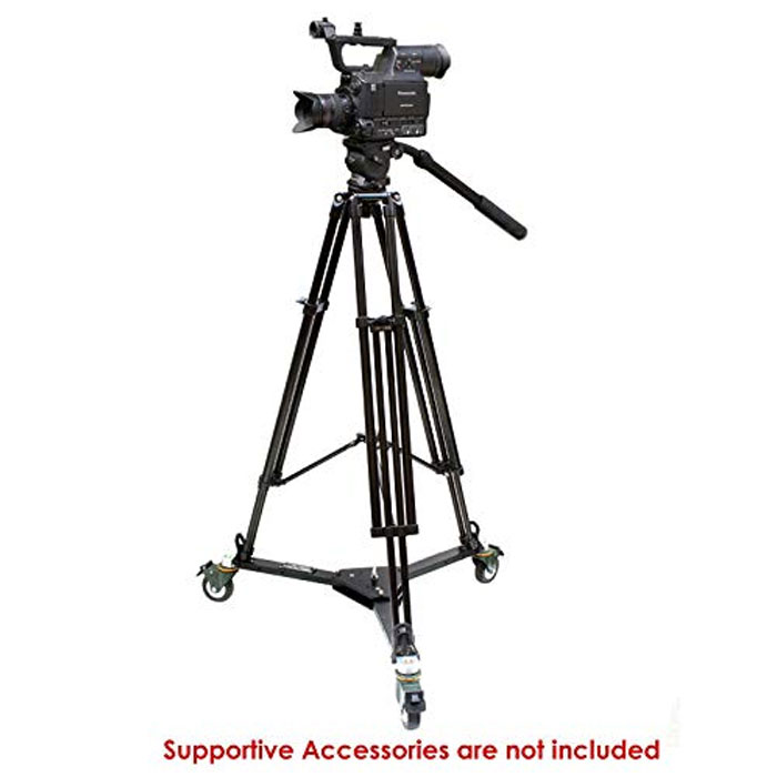 Shootvilla Professional Heavy Duty Portable Camera Tripod & jib Crane Floor Dolly for DSLR Video Film Cinema Camcorders (SV-PRT-D) - Image 6