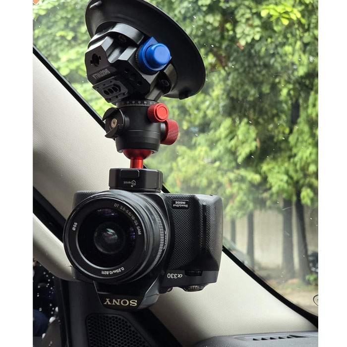 Shootvilla Suction Cup Mount car Grips with Alnum Alloy Quick Release Mount System + 4 Inch Suction Cup Max. 80kg (SV-SCUPB-4) - Image 7