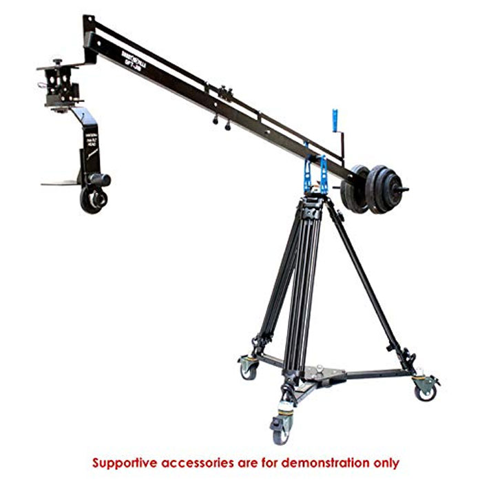 Shootvilla Professional Heavy Duty Portable Camera Tripod & jib Crane Floor Dolly for DSLR Video Film Cinema Camcorders (SV-PRT-D) - Image 7