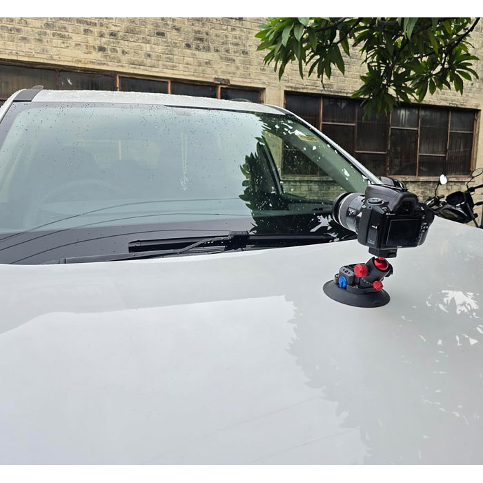 Shootvilla Suction Cup Mount car Grips with Alnum Alloy Quick Release Mount System + 4 Inch Suction Cup Max. 80kg (SV-SCUPB-4) - Image 8