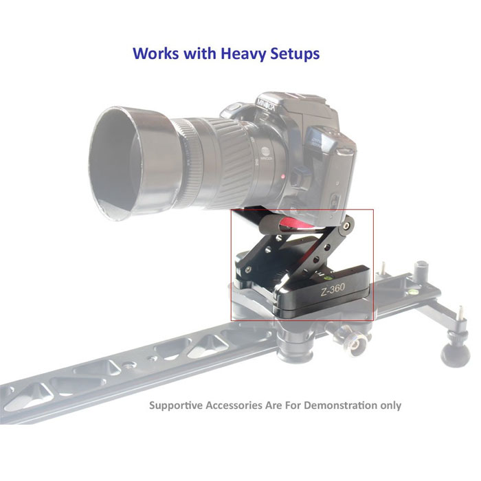 Shootvilla Aluminum Alloy Folding Camera Z Desktop Stand Holder Tripod Tilt & Pan - Image 8