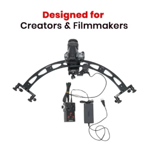 SHOOTVILLA Best Camera Slider 120° angle – Motorized Camera Slider Curve Track Dolly for DSLR Video | 10kg Payload | Cinematic Filmmaking for Canon Sony Nikon Panasonic