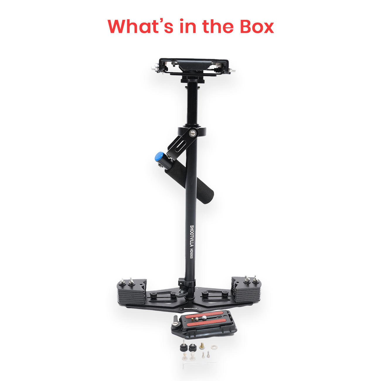 Shootvilla HD-5000 Handheld Camera Stabilizer for Video Camera & DSLR | Professional Steadycam with Free Accessories - Image 4