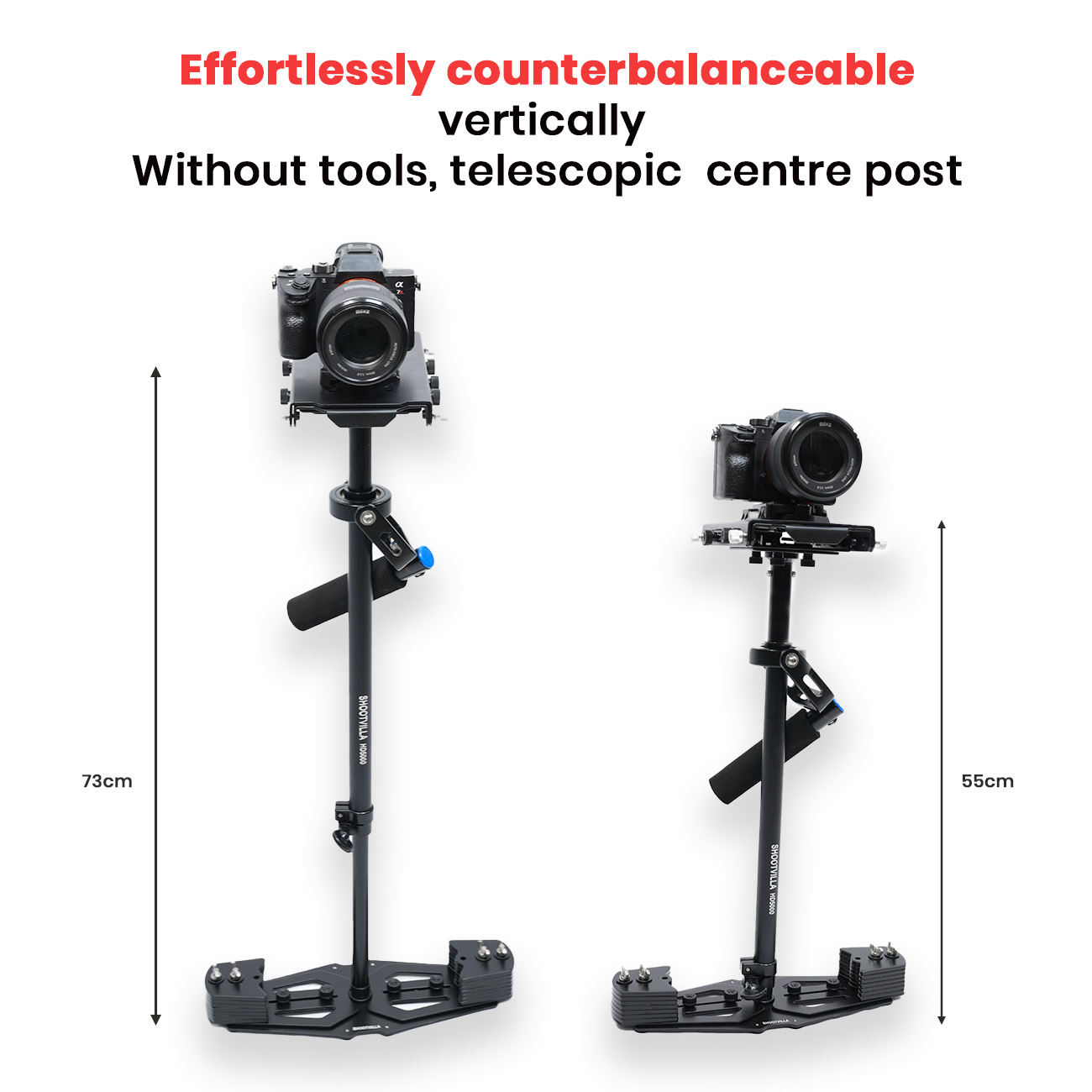Shootvilla HD-5000 Handheld Camera Stabilizer for Video Camera & DSLR | Professional Steadycam with Free Accessories - Image 6