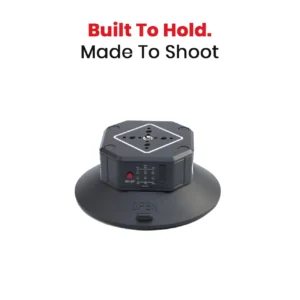 SHOOTVILLA Electric Auto Pump Suction Cup Camera Mount – Car Camera Suction Mount, Automatic Vacuum Mount for DJI Osmo Pocket 3, Insta360, iPhone