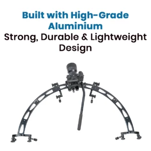 SHOOTVILLA 180° Curved Manual Video Slider Camera Slider Track | Best Video Slider for Smooth Cinematic Shots | 15kg Load Capacity | For Sony Nikon Canon Panasonic (SV-C-180-Jumbo-MC)