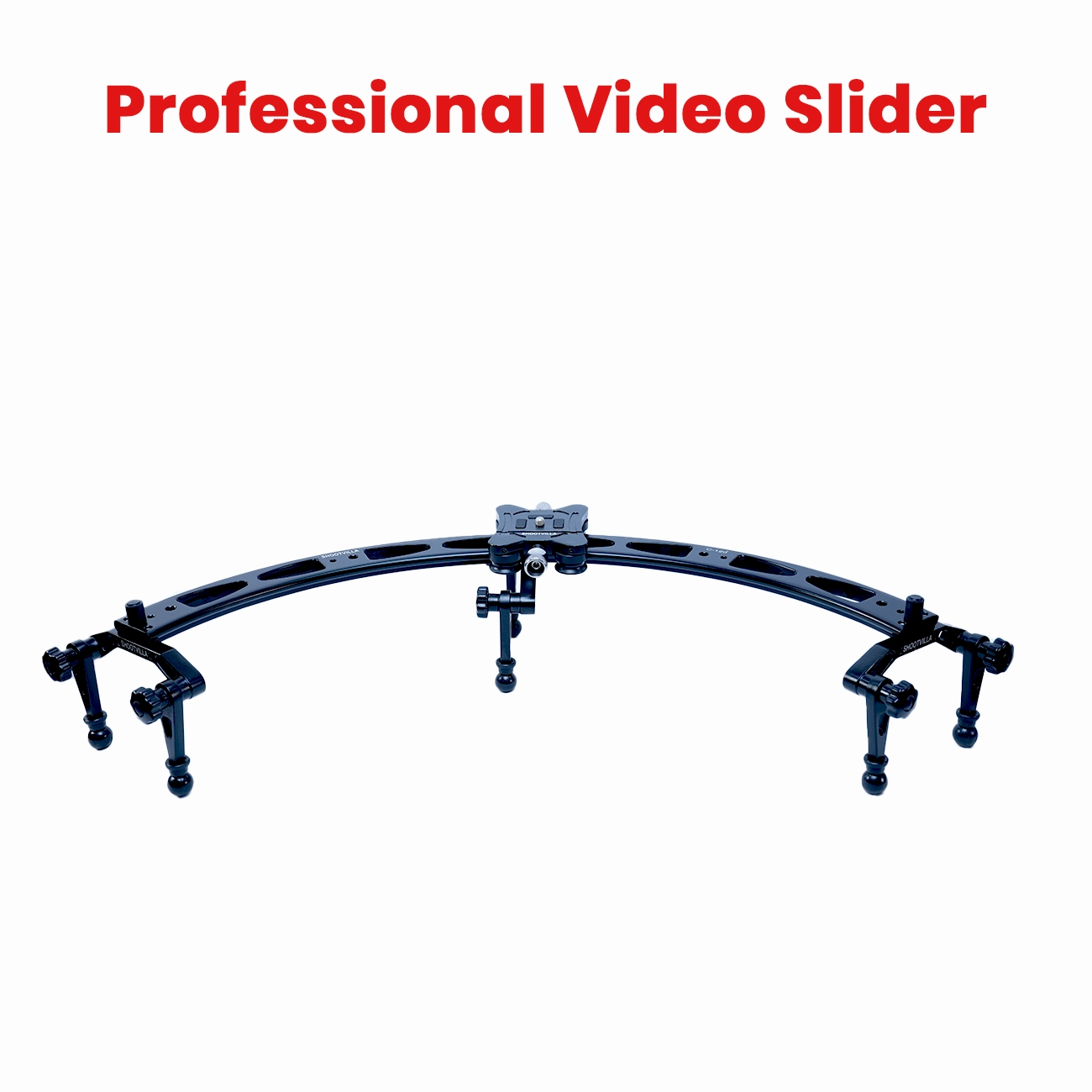 SHOOTVILLA Curve 120 Manual Camera Slider Dolly | DSLR Slider Track for Smooth Motion Control | 10kg Payload | Compatible with Canon Sony Nikon Panasonic | Wedding & Film Making