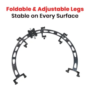 Shootvilla Panoramic 240 Circular Slider – 240° Video Slider Camera Track System with Roller Bearing Platform for DSLR & DV Shooting