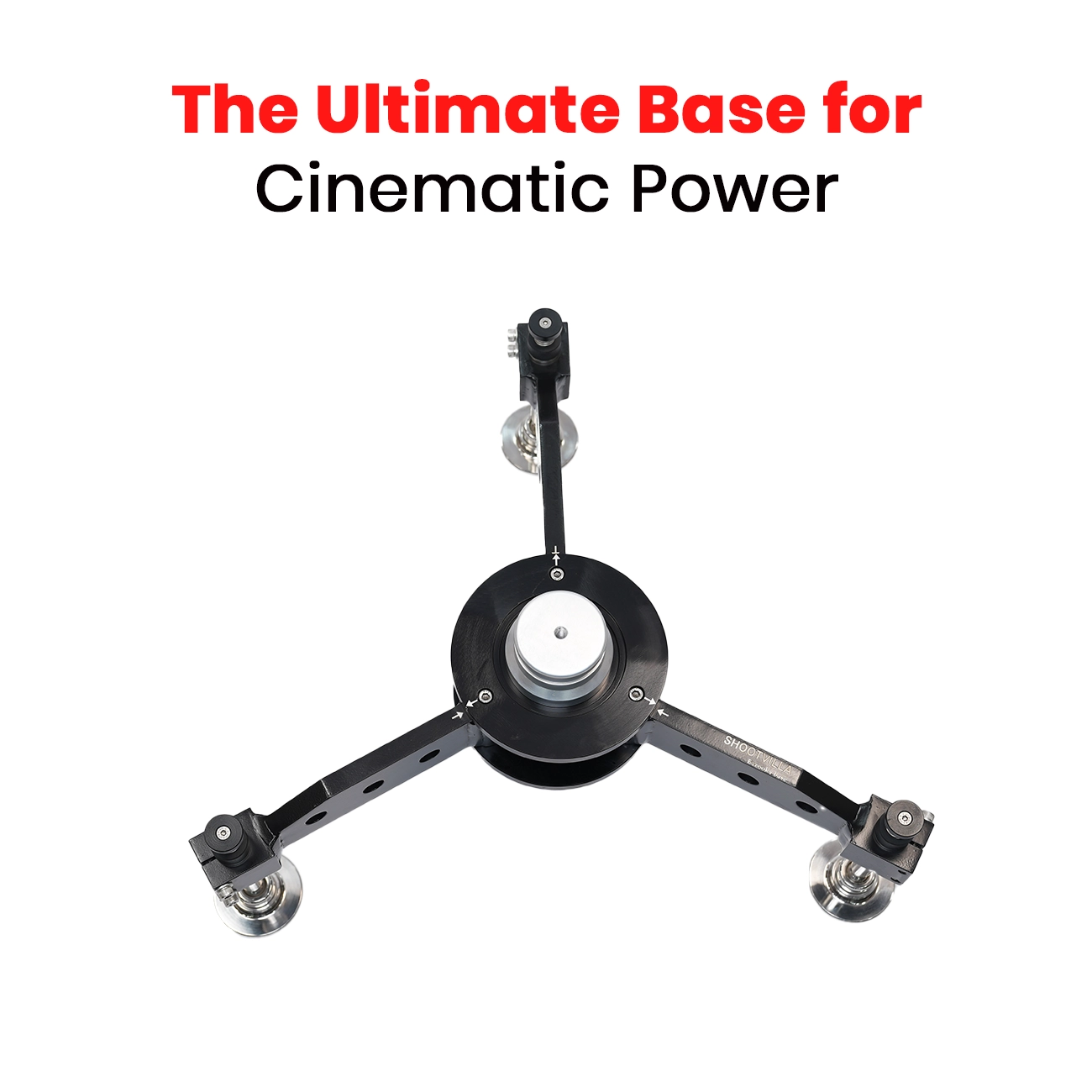 Shootvilla Bazooka Base Euro Super Sturdy Foldable Video Stand – Professional Camera Stand Base (SV-BZ-Base) | Best Video Stand for DSLR & Cinema Camera Rig - Image 2