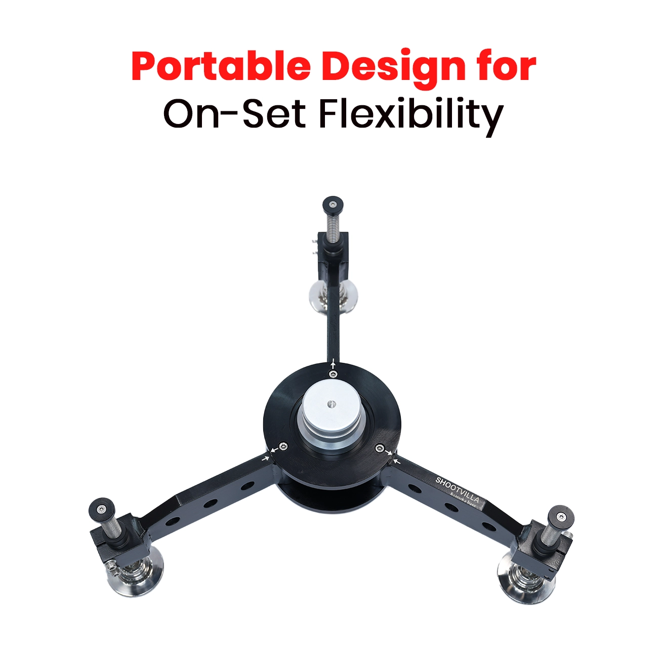 Shootvilla Bazooka Base Euro Super Sturdy Foldable Video Stand – Professional Camera Stand Base (SV-BZ-Base) | Best Video Stand for DSLR & Cinema Camera Rig - Image 9