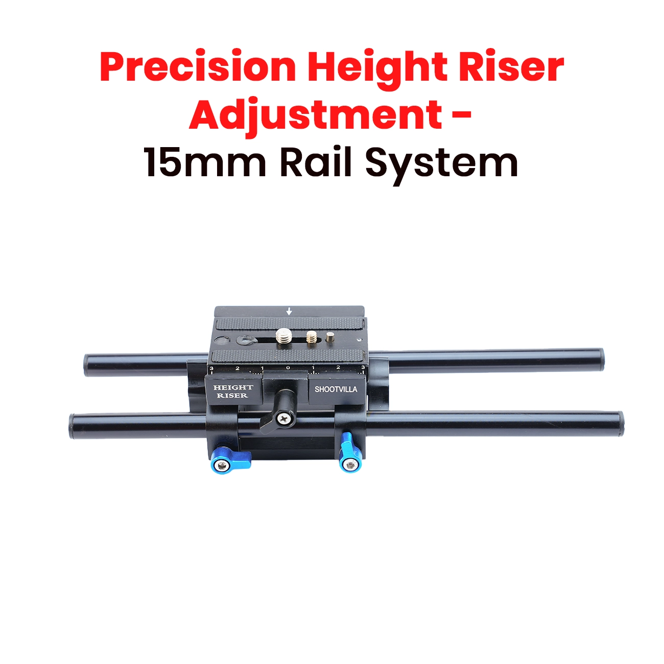 Shootvilla Height Riser Quick Release Baseplate – Universal Camera Tripod Mount 1/4” & 3/8” Screw | Best Camera Baseplate for DSLR & Video Camera - Image 2