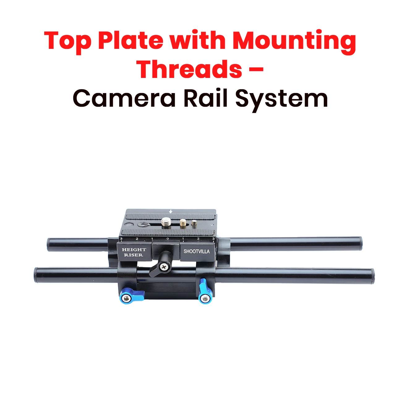 Shootvilla Height Riser Quick Release Baseplate – Universal Camera Tripod Mount 1/4” & 3/8” Screw | Best Camera Baseplate for DSLR & Video Camera - Image 22