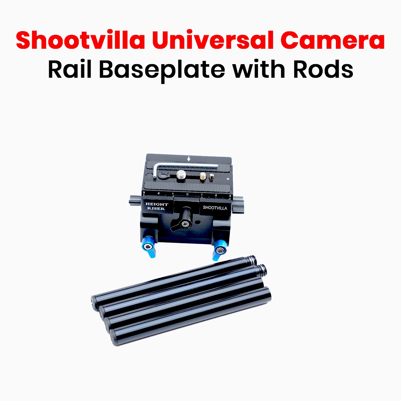 Shootvilla Height Riser Quick Release Baseplate – Universal Camera Tripod Mount 1/4” & 3/8” Screw | Best Camera Baseplate for DSLR & Video Camera - Image 5